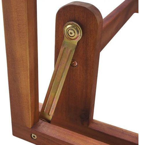 Banc de jardin oscillant acacia massif foncé Sikash - Photo n°3; ?>