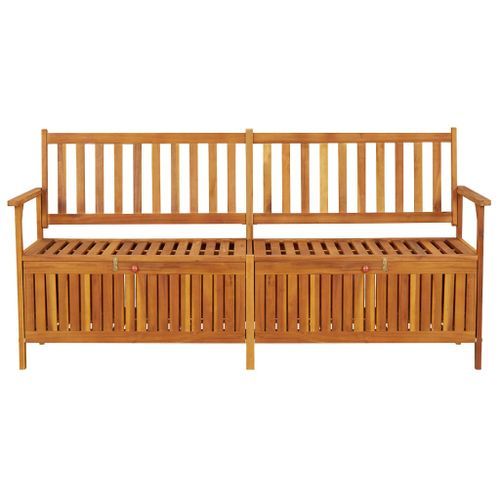 Banc de rangement 170 cm Bois d'acacia solide - Photo n°2; ?>