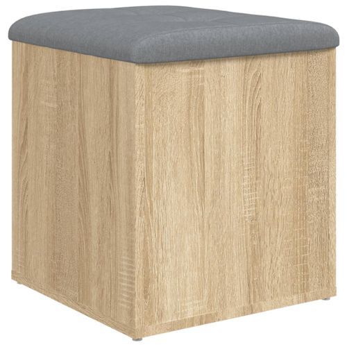 Banc de rangement chêne sonoma 42x42x45 cm bois d'ingénierie - Photo n°2; ?>