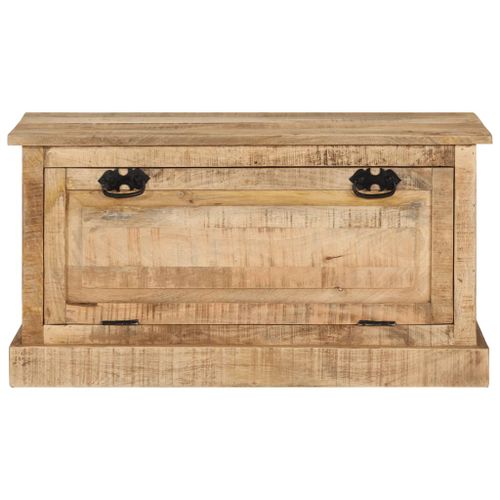 Banc de rangement de chaussures 85x40x45 cm Bois de manguier - Photo n°2; ?>