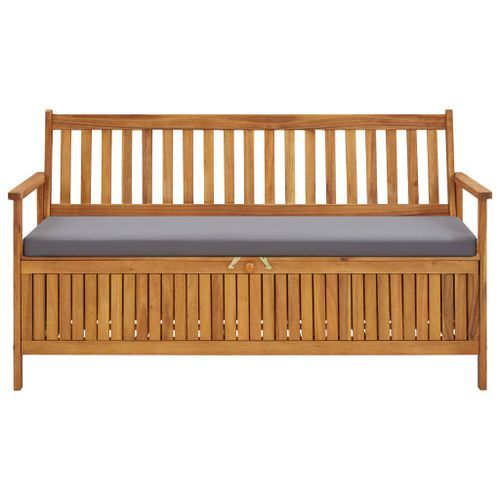 Banc De Rangement De Jardin Avec Coussin 148 Cm Bois D'acacia 18 Banc de rangement de jardin avec coussin 148 cm Bois d'acacia - Photo n°2; ?>