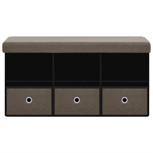 Banc De Rangement Pliable Marron 76x38x38 Cm Faux Lin 20 Banc de rangement pliable Marron 76x38x38 cm Faux lin - Photo n°2; ?>