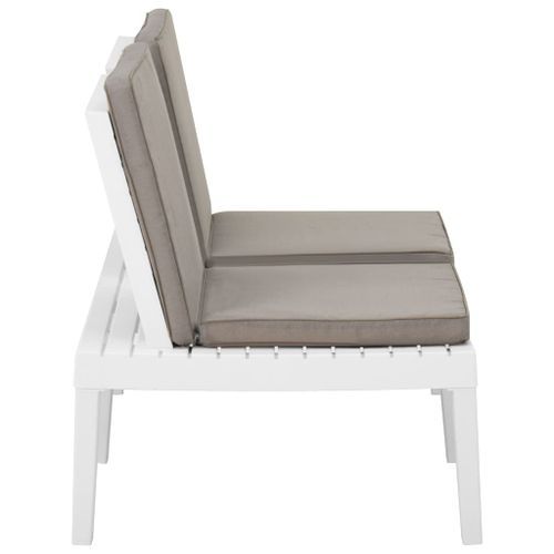Banc De Salon De Jardin Avec Coussin Plastique Blanc 13 Banc de salon de jardin avec coussin Plastique Blanc - Photo n°3; ?>