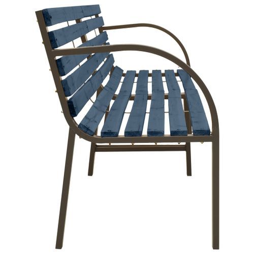 Banc double de jardin 241 cm Bois de pin chinois Gris - Photo n°3; ?>