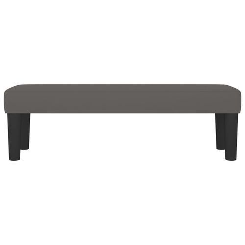 Banc Gris 100x30x30 cm Similicuir - Photo n°3; ?>