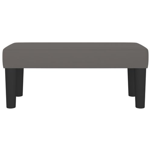 Banc Gris 70x30x30 cm Similicuir - Photo n°3; ?>