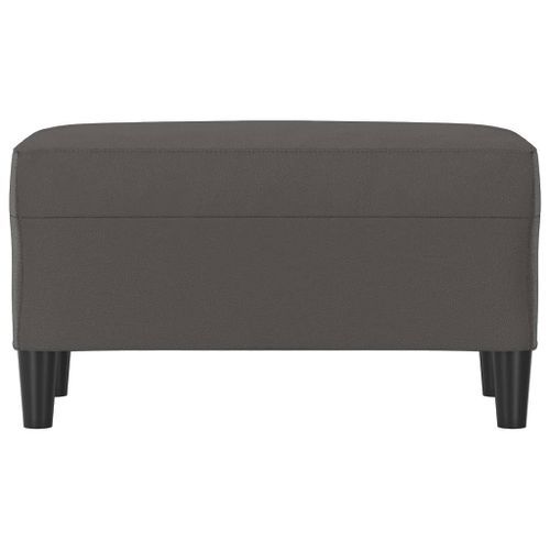 Banc Gris 70x35x41 cm Similicuir - Photo n°3; ?>