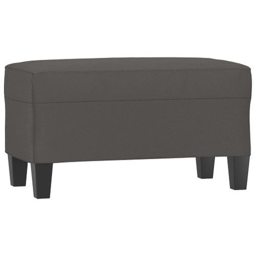 Banc Gris 70x35x41 cm Similicuir - Photo n°2; ?>