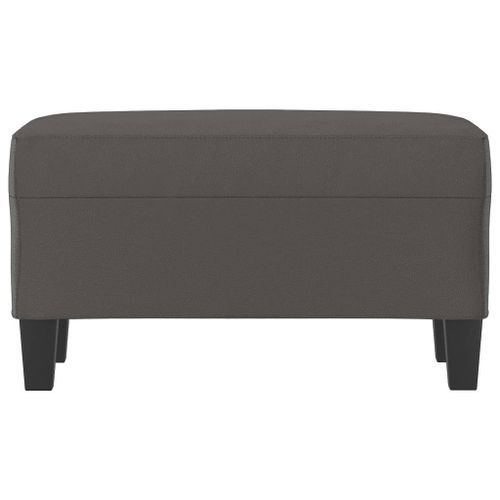 Banc Gris 70x35x41 cm Similicuir - Photo n°3; ?>