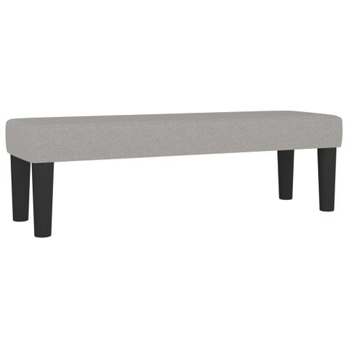 Banc Gris clair 100x30x30 cm Tissu - Photo n°2; ?>