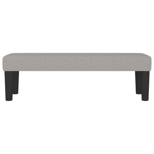 Banc Gris clair 100x30x30 cm Tissu - Photo n°3; ?>