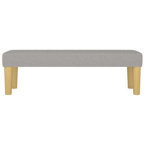 Banc Gris clair 100x30x30 cm Tissu - Photo n°3; ?>