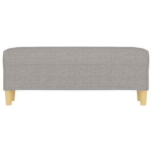 Banc Gris clair 100x35x41 cm Tissu - Photo n°3; ?>