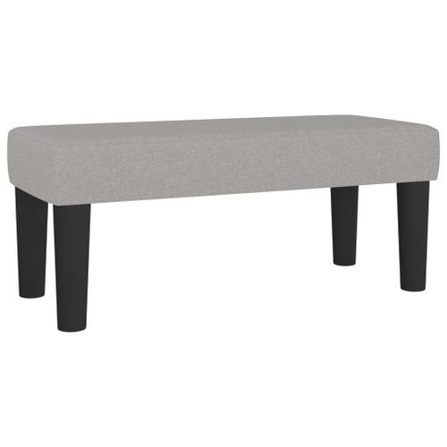 Banc Gris clair 70x30x30 cm Tissu - Photo n°2; ?>