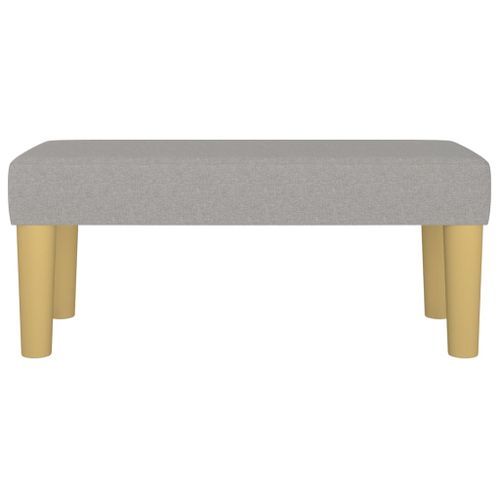 Banc Gris clair 70x30x30 cm Tissu - Photo n°3; ?>