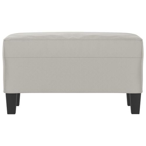 Banc Gris clair 70x35x41 cm Tissu microfibre - Photo n°3; ?>