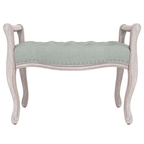 Banc Gris clair 80x45x60 cm Velours - Photo n°3; ?>