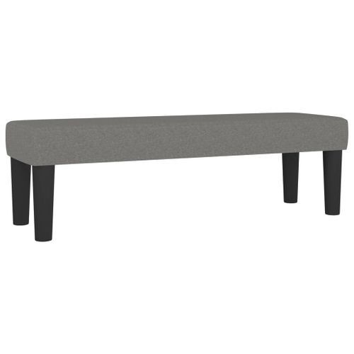 Banc Gris foncé 100x30x30 cm Tissu - Photo n°2; ?>