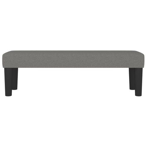 Banc Gris foncé 100x30x30 cm Tissu - Photo n°3; ?>