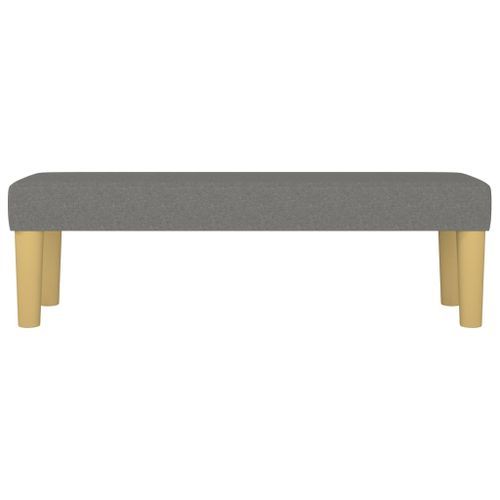 Banc Gris foncé 100x30x30 cm Tissu - Photo n°3; ?>