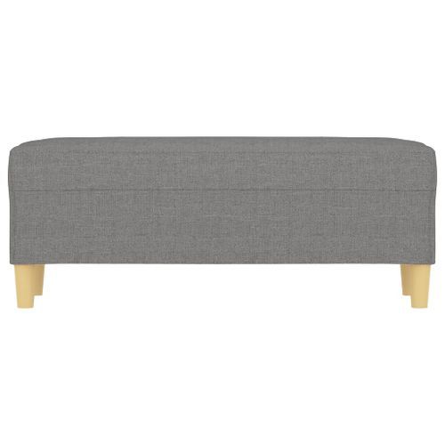 Banc Gris foncé 100x35x41 cm Tissu - Photo n°3; ?>