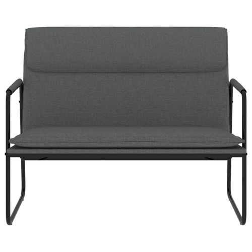 Banc Gris foncé 100x64x80 cm Tissu - Photo n°3; ?>