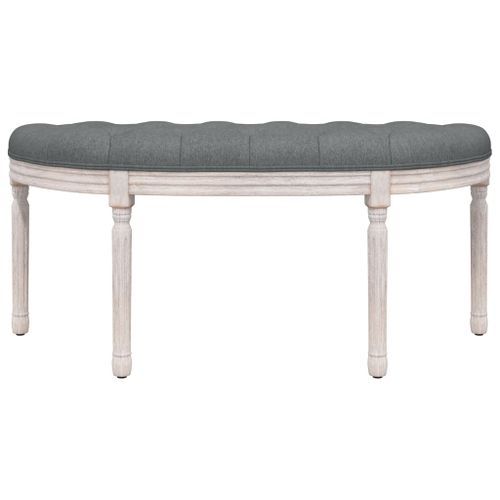 Banc Gris foncé 110,5x45x49 cm Tissu - Photo n°3; ?>