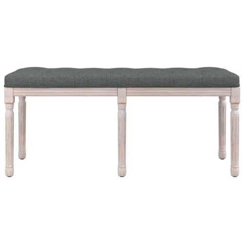 Banc Gris foncé 110x40x49 cm Tissu - Photo n°3; ?>