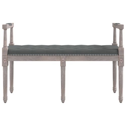 Banc Gris foncé 110x40x70 cm Tissu - Photo n°3; ?>