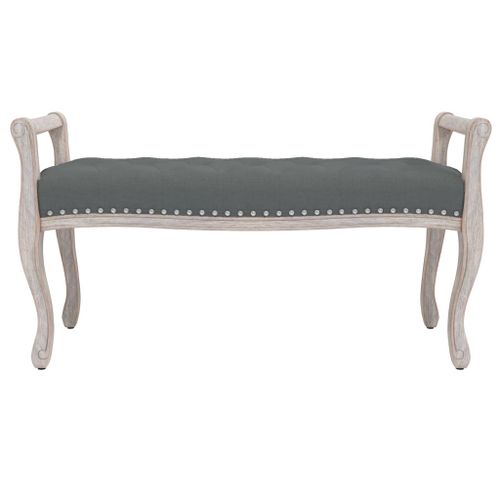 Banc Gris foncé 110x45x60 cm Tissu - Photo n°3; ?>