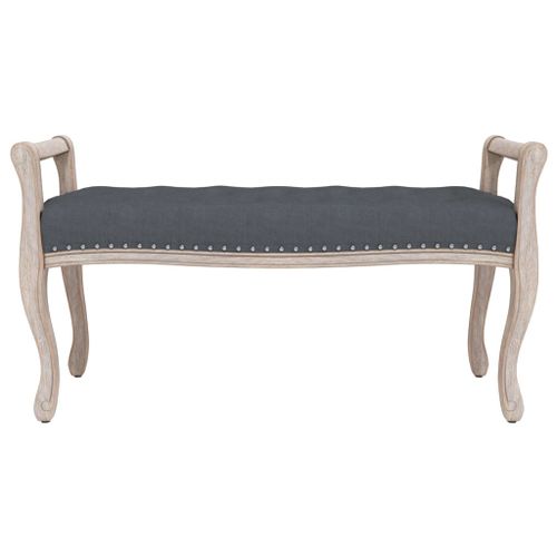 Banc Gris foncé 110x45x60 cm Velours - Photo n°3; ?>