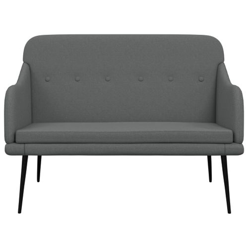 Banc Gris foncé 110x76x80 cm Tissu - Photo n°3; ?>