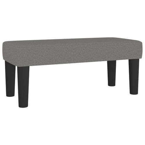 Banc Gris foncé 70x30x30 cm Tissu - Photo n°2; ?>