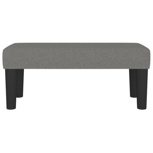 Banc Gris foncé 70x30x30 cm Tissu - Photo n°3; ?>