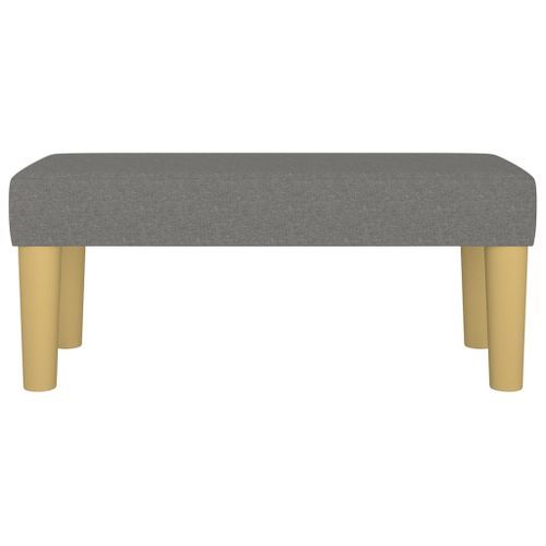 Banc Gris foncé 70x30x30 cm Tissu - Photo n°3; ?>