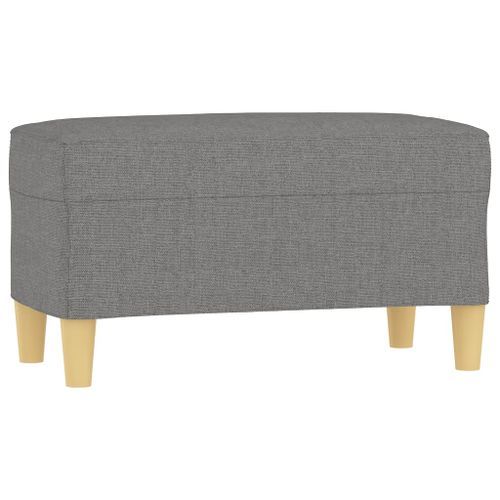 Banc Gris foncé 70x35x41 cm Tissu - Photo n°2; ?>