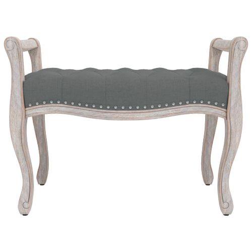 Banc Gris foncé 80x45x60 cm Tissu - Photo n°3; ?>