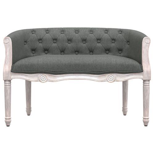 Banc Gris foncé 98x56x69 cm Tissu - Photo n°3; ?>