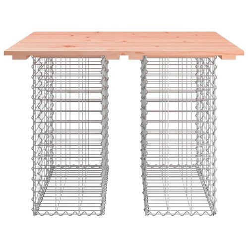 Banc jardin design gabion 100x102x72 cm bois massif de douglas - Photo n°3; ?>