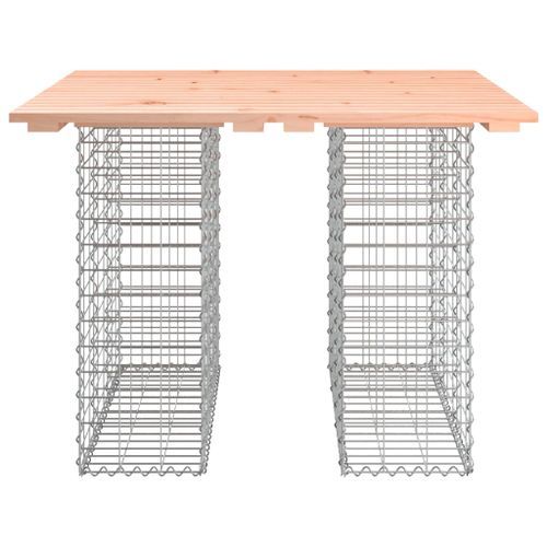 Banc jardin design gabion 100x102x72 cm bois massif de douglas - Photo n°3; ?>