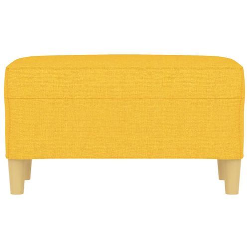 Banc Jaune clair 70x35x41 cm Tissu - Photo n°3; ?>