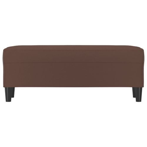 Banc Marron 100x35x41 cm Similicuir - Photo n°3; ?>