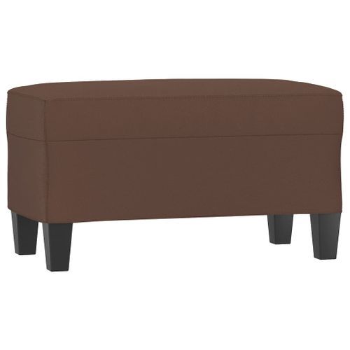 Banc Marron 70x35x41 cm Similicuir - Photo n°2; ?>