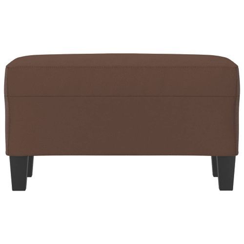 Banc Marron 70x35x41 cm Similicuir - Photo n°3; ?>