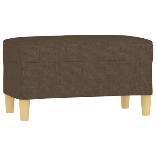 Banc Marron 70x35x41 cm Tissu - Photo n°2; ?>