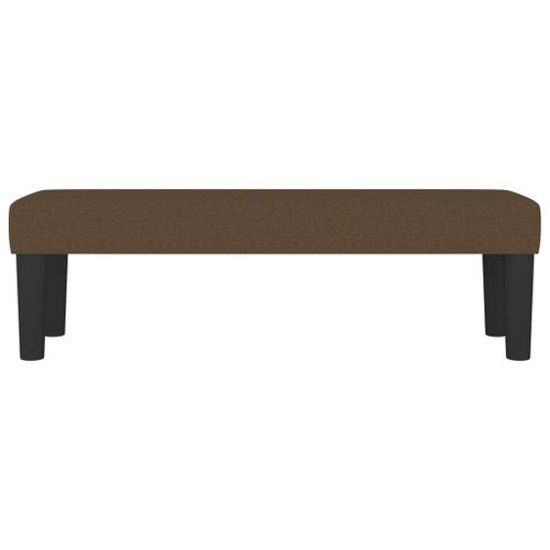 Banc Marron foncé 100x30x30 cm Tissu - Photo n°3; ?>