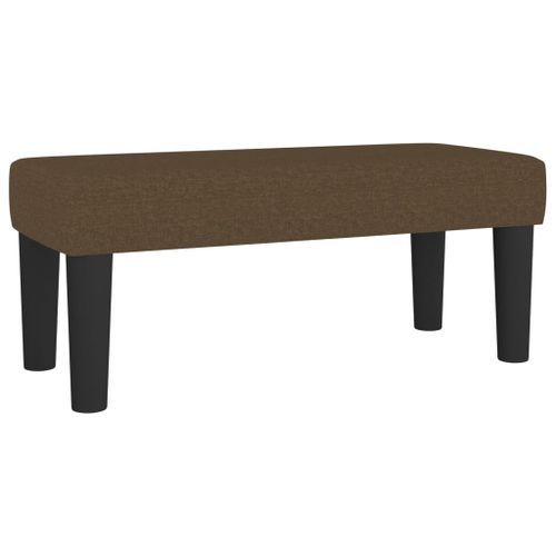 Banc Marron foncé 70x30x30 cm Tissu - Photo n°2; ?>