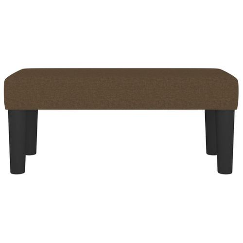 Banc Marron foncé 70x30x30 cm Tissu - Photo n°3; ?>