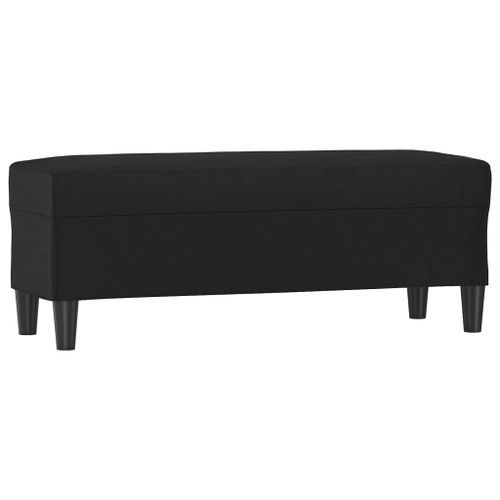 Banc Noir 100x35x41 cm Similicuir - Photo n°2; ?>