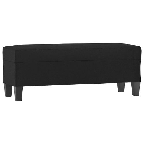 Banc Noir 100x35x41 cm Similicuir - Photo n°2; ?>